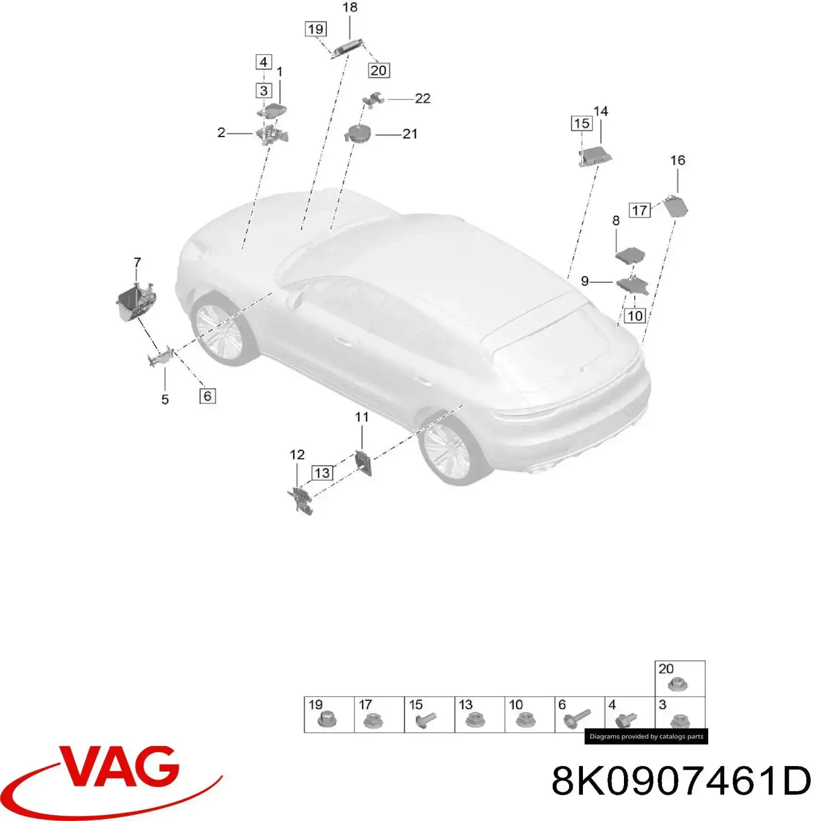  VAG 8K0907461D preço, a partir de 14,47 USD
