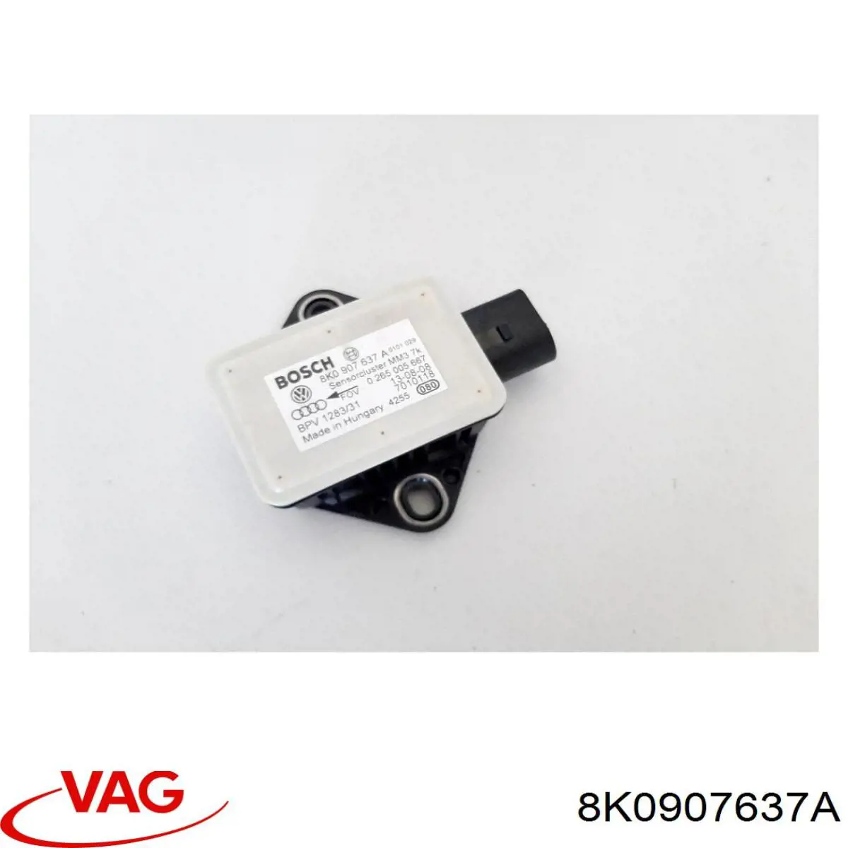 Sensor de aceleração transversal (ESP) VAG 8K0907637A preço, a partir de 62,99 USD