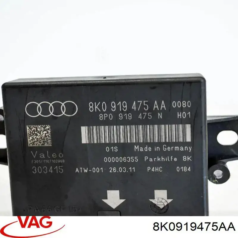 Módulo de direção (Centralina eletrônica) de sensor de estacionamento VAG 8K0919475J preço, a partir de 162,97 USD