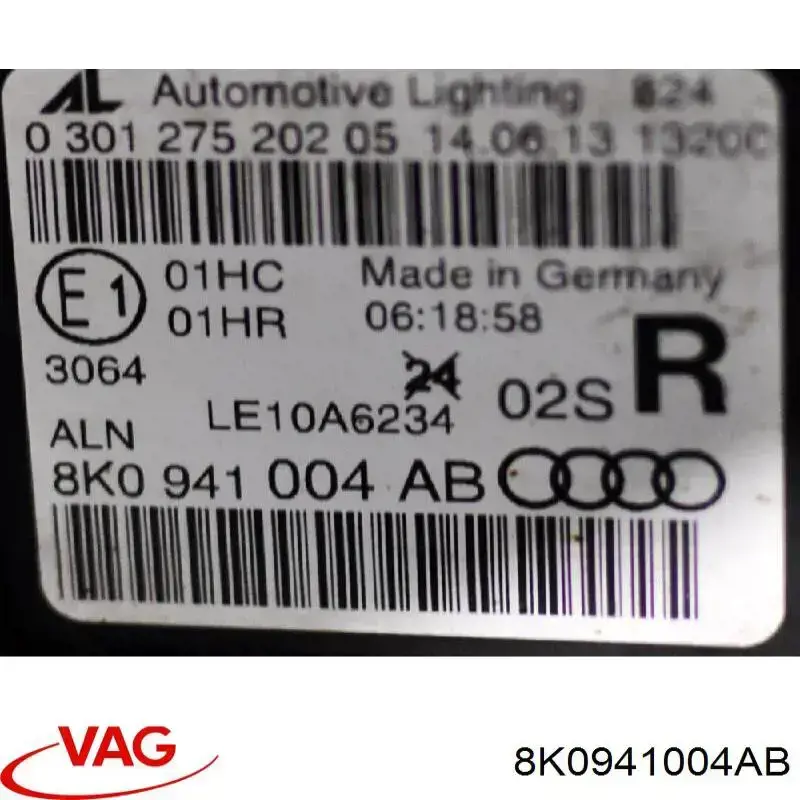 Luz direita VAG 8K0941004AB preço, a partir de 237,33 USD