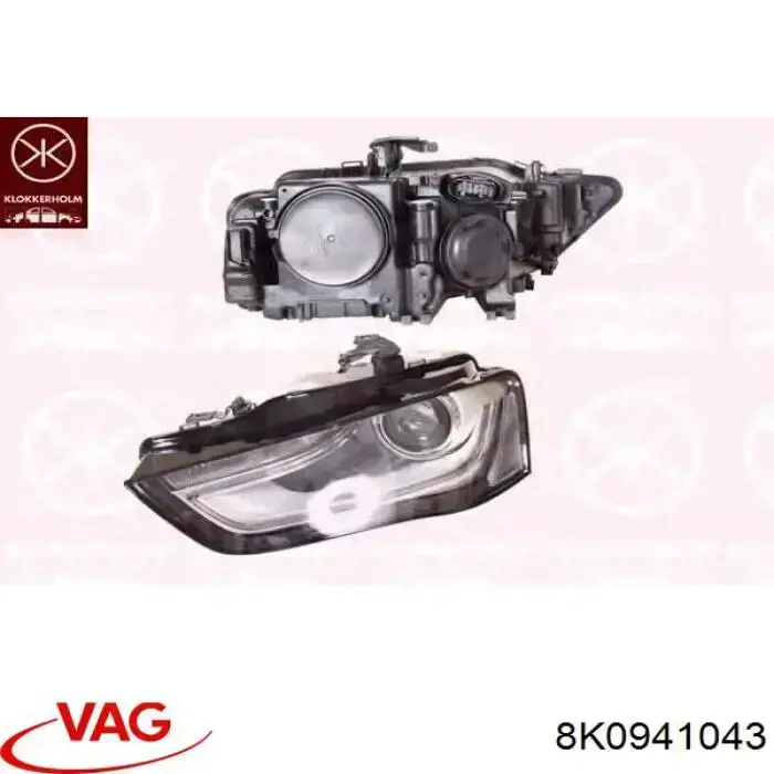 8K0941043 VAG Luz esquerda