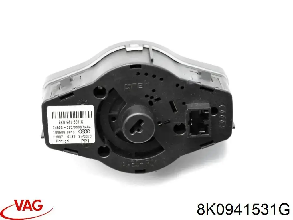 Comutador das luzes no "painel de instrumentos" 8K0941531G VAG