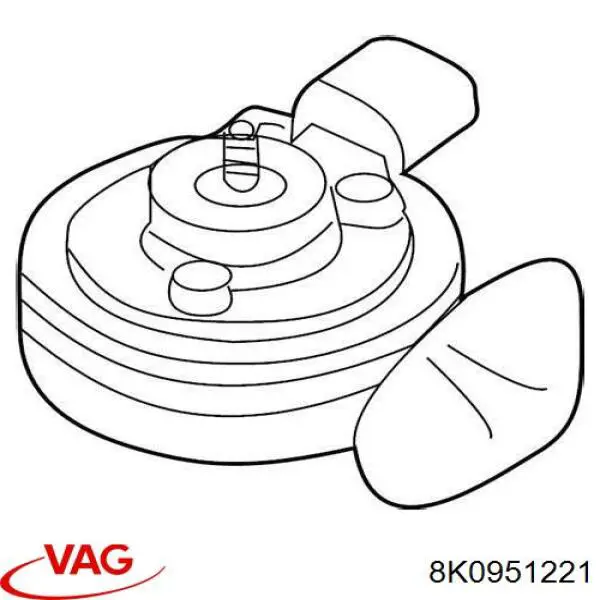 Sinal sonoro (cláxon) VAG 8K0951221 preço, a partir de 47,67 USD