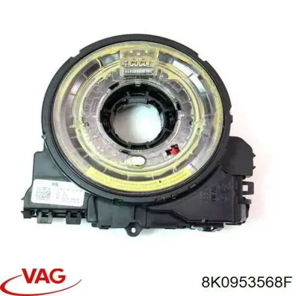8K0953568F VAG Anel AIRBAG de contato, cabo plano do volante