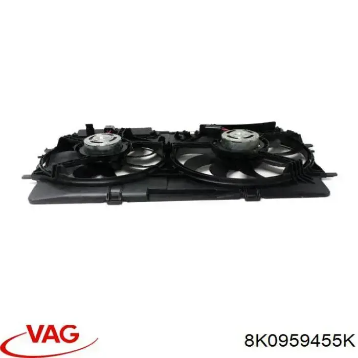 Ventilador elétrico de esfriamento montado (motor + roda de aletas) esquerdo VAG 8K0959455K preço, a partir de 158,34 USD