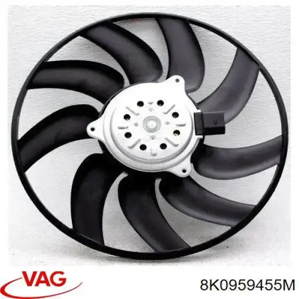 Ventilador elétrico de esfriamento montado (motor + roda de aletas) direito VAG 8K0959455M preço, a partir de 168,85 USD