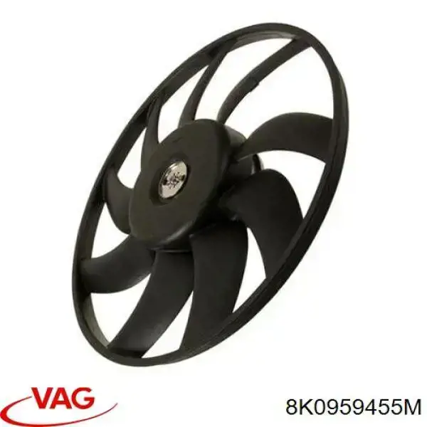 Compre 8K0959455M VAG Ventilador elétrico de esfriamento montado (motor + roda de aletas) direito