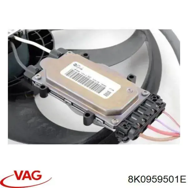 8K0959501E VAG Regulador de revoluções de ventilador de esfriamento (unidade de controlo)