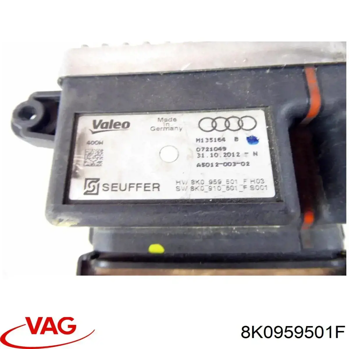 8K0959501F VAG Regulador de revoluções de ventilador de esfriamento (unidade de controlo)