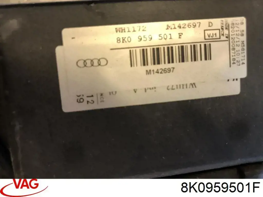 Compre 8K0959501F VAG Regulador de revoluções de ventilador de esfriamento (unidade de controlo)