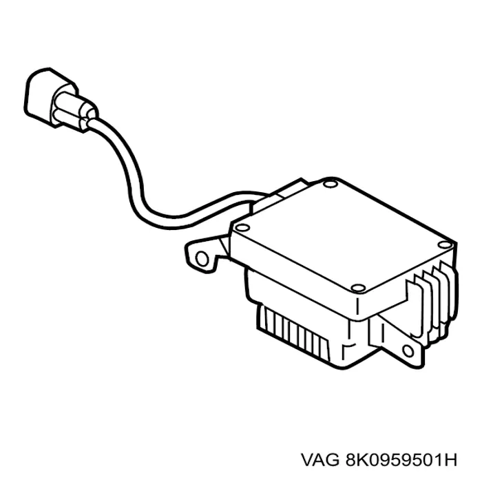 Regulador de revoluções de ventilador de esfriamento (unidade de controlo) VAG 8K0959501H preço, a partir de 100,45 USD