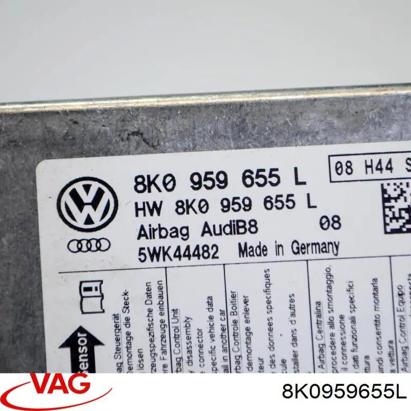 Módulo processador de controlo da bolsa de ar (Centralina eletrônica AIRBAG) VAG 8K0959655L preço, a partir de 115,74 USD