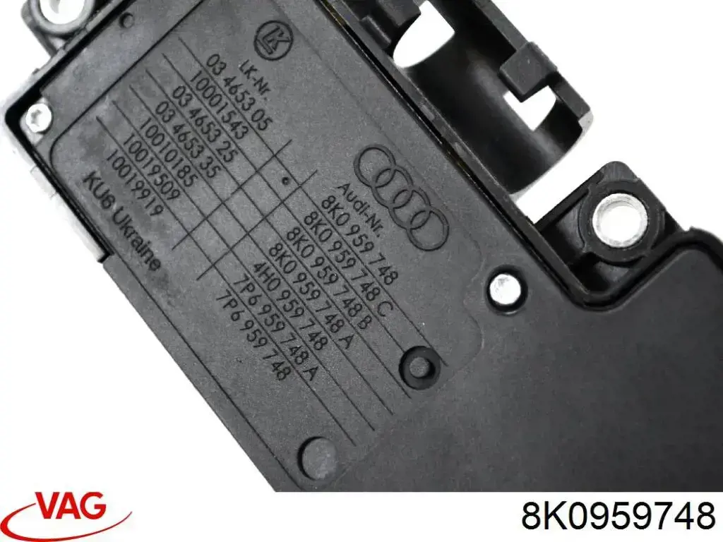 Unidade de botões direito do mecanismo de regulação de assento VAG 8K0959748 preço, a partir de 49,73 USD