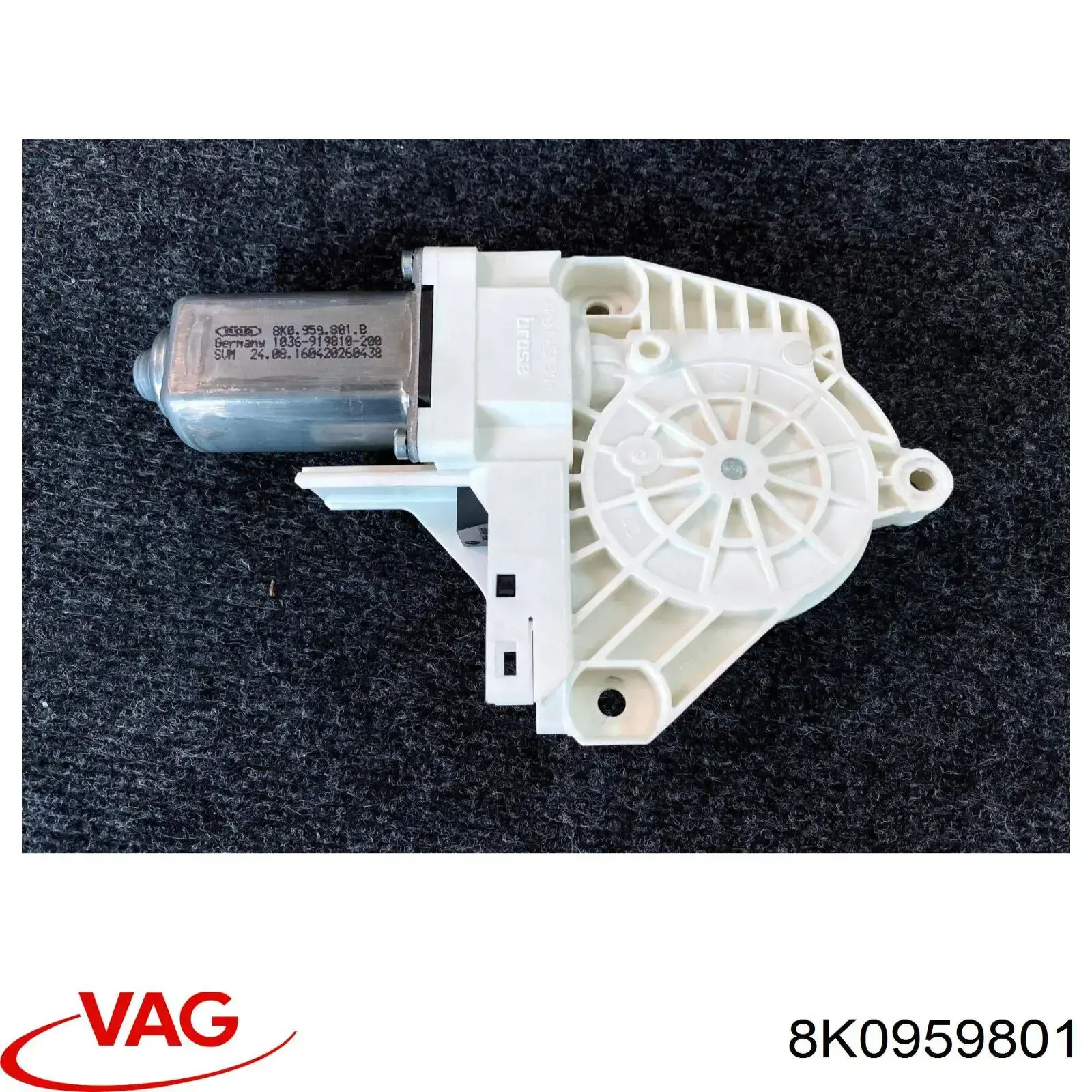 8K0959801 VAG Motor de acionamento de vidro da porta dianteira esquerda