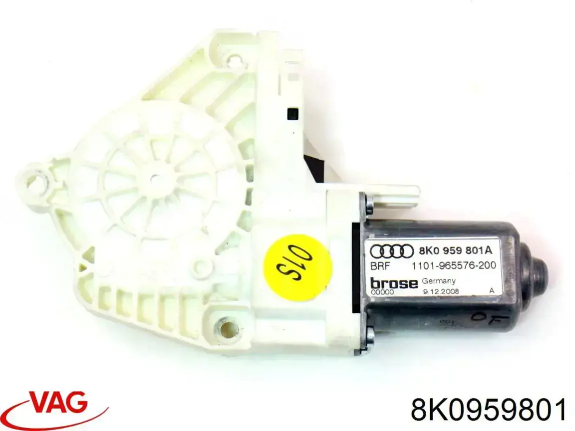 Motor de acionamento de vidro da porta dianteira esquerda VAG 8K0959801 preço, a partir de 56,28 USD