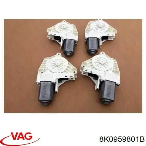 Motor de acionamento de vidro da porta dianteira esquerda VAG 8K0959801B preço, a partir de 40,93 USD