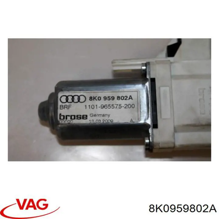 Motor de acionamento de vidro da porta dianteira direita VAG 8K0959802A preço, a partir de 44,29 USD