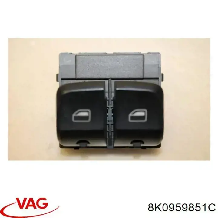 8K0959851C VAG Botão dianteiro esquerdo de ativação de motor de acionamento de vidro