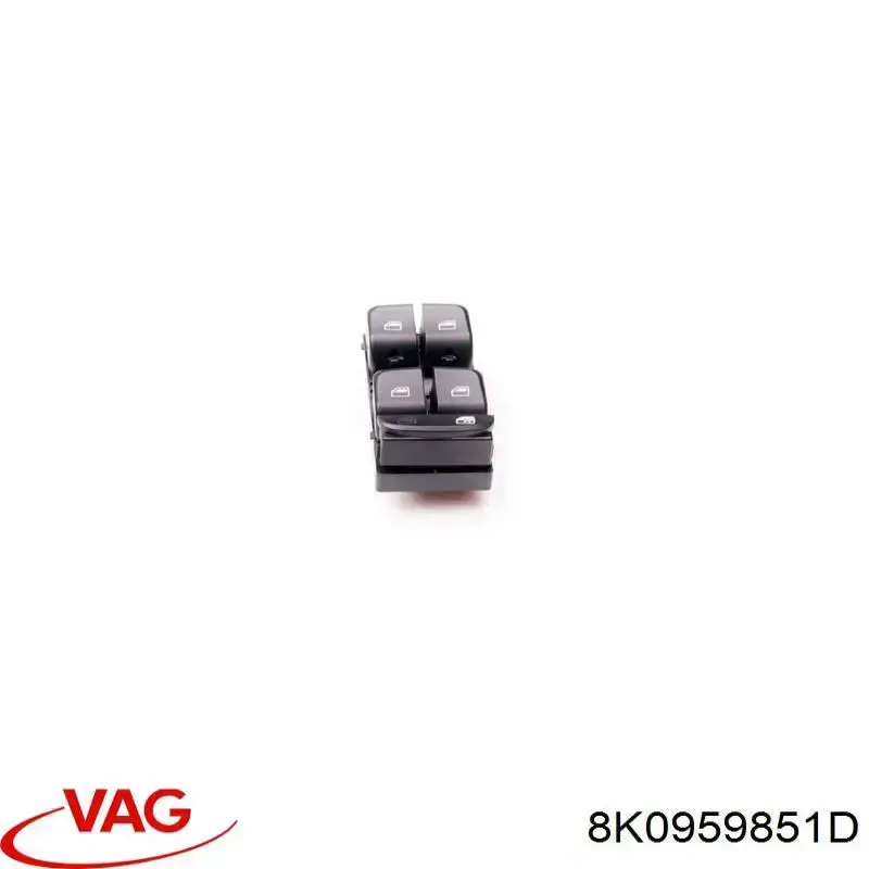 Compre 8K0959851D VAG Unidade de botões dianteira esquerda de controlo de elevador de vidro