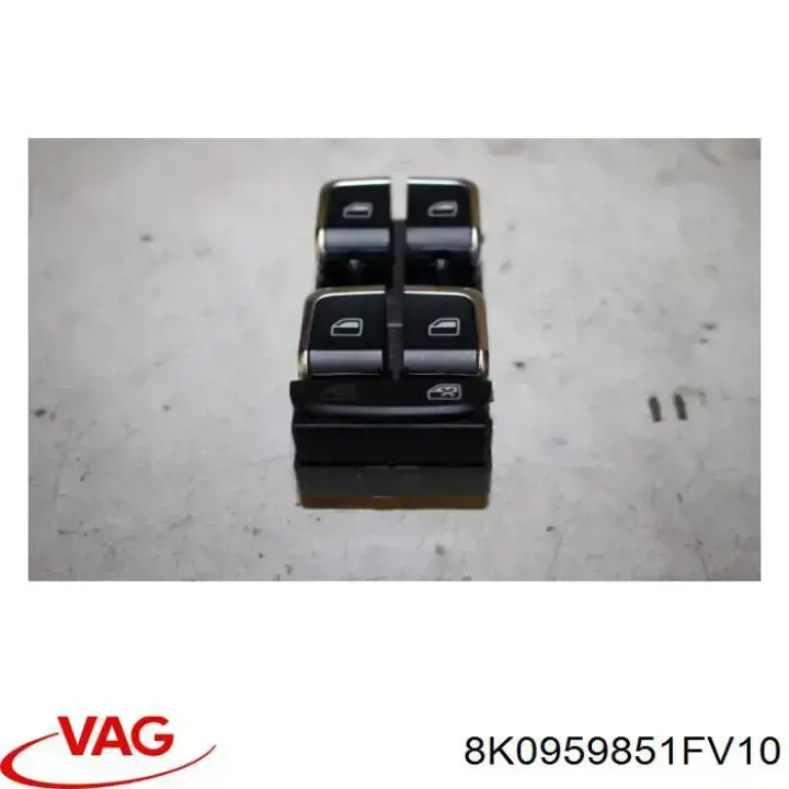 Unidade de botões dianteira esquerda de controlo de elevador de vidro VAG 8K0959851FV10 preço, a partir de 30,75 USD