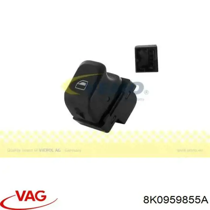 8K0959855A VAG Botão dianteiro direito de ativação de motor de acionamento de vidro