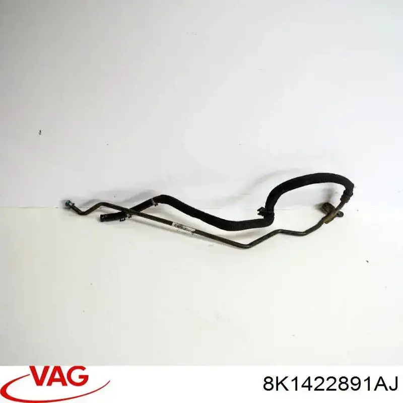 Compre 8K1422891AJ VAG Mangueira da Direção hidrâulica assistida de pressão baixa, desde a cremalheira (do mecanismo) até o tanque
