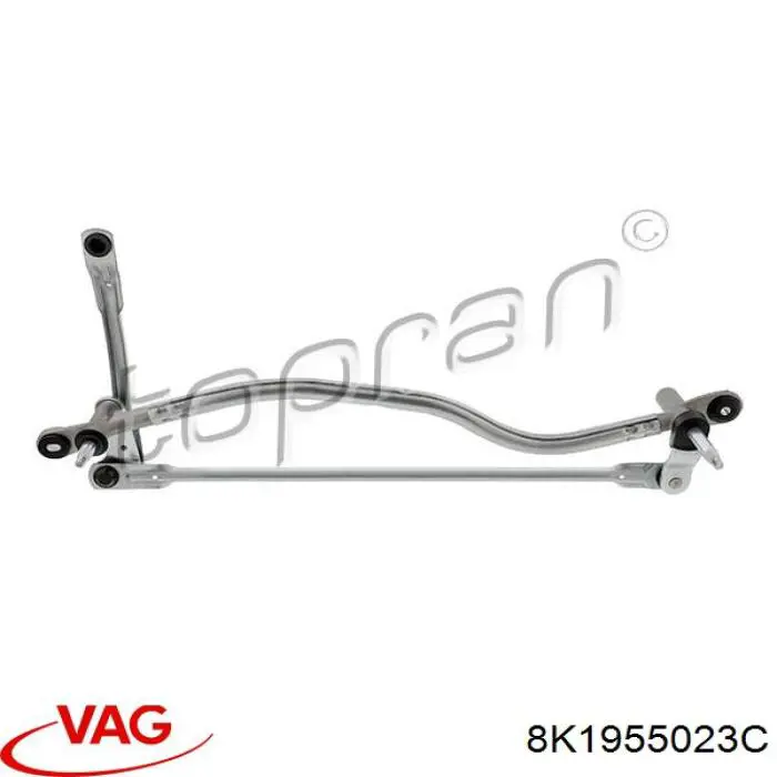 Trapézio de limpador pára-brisas VAG 8K1955023C preço, a partir de 56,86 USD