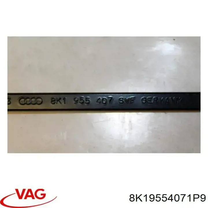 8K19554071P9 VAG Braço de limpa-pára-brisas do pára-brisas