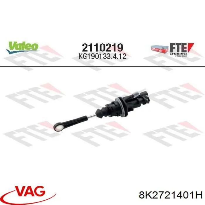 8K2721401H VAG Cilindro mestre de embraiagem