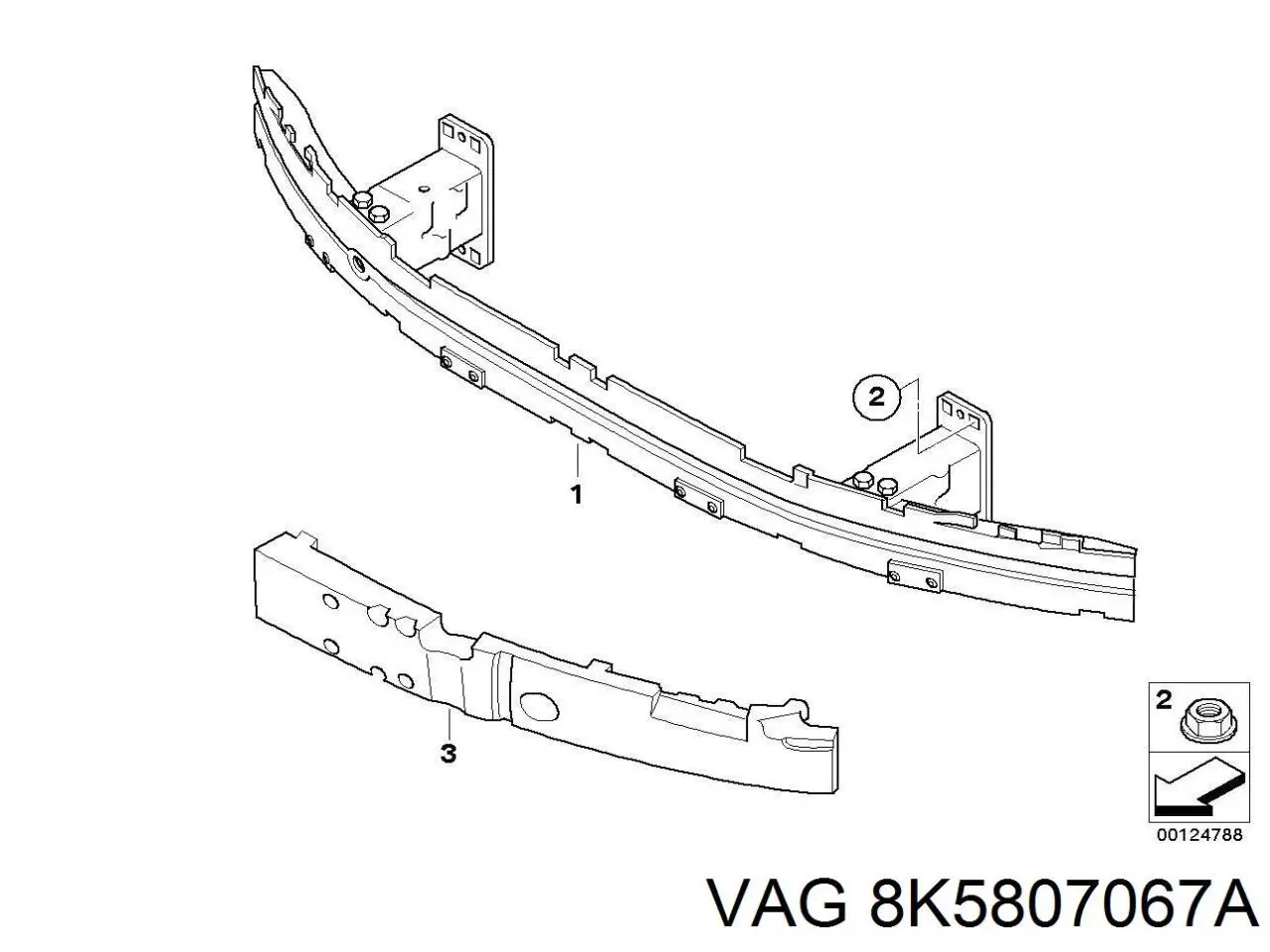 Pára-choque traseiro VAG 8K5807067A preço, a partir de 176,71 USD