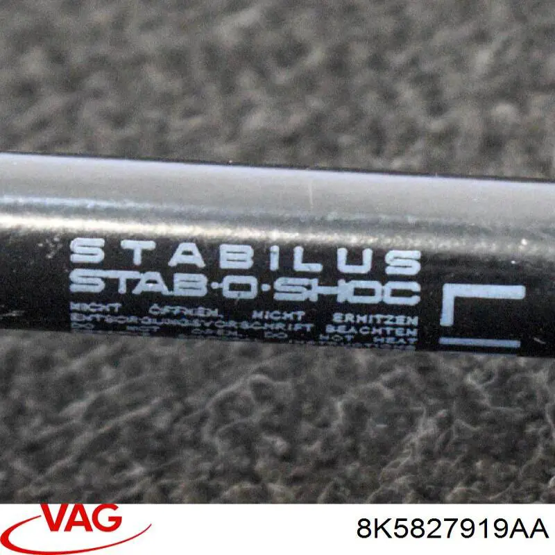 Compre 8K5827919AA VAG Amortecedor de tampa de porta-malas (de 3ª/5ª porta traseira)