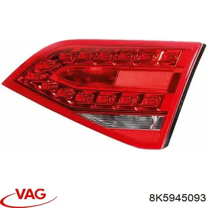 8K5945093 VAG Lanterna traseira esquerda interna