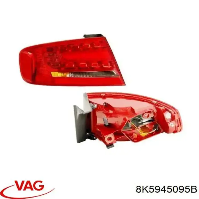 8K5945095B VAG Lanterna traseira esquerda externa