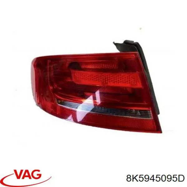 Lanterna traseira esquerda externa VAG 8K5945095D preço, a partir de 76,32 USD
