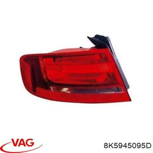 Compre 8K5945095D VAG Lanterna traseira esquerda externa