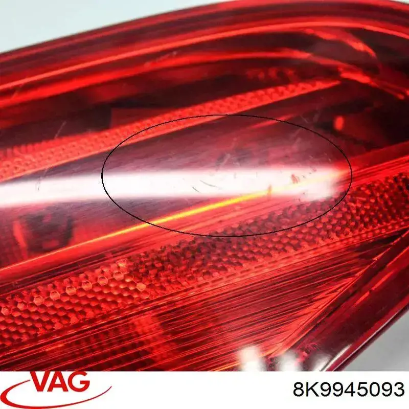Lanterna traseira esquerda interna VAG 8K9945093 preço, a partir de 70,85 EUR