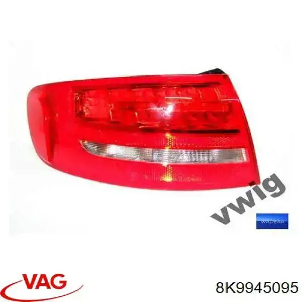 Lanterna traseira esquerda externa VAG 8K9945095 preço, a partir de 73,79 USD