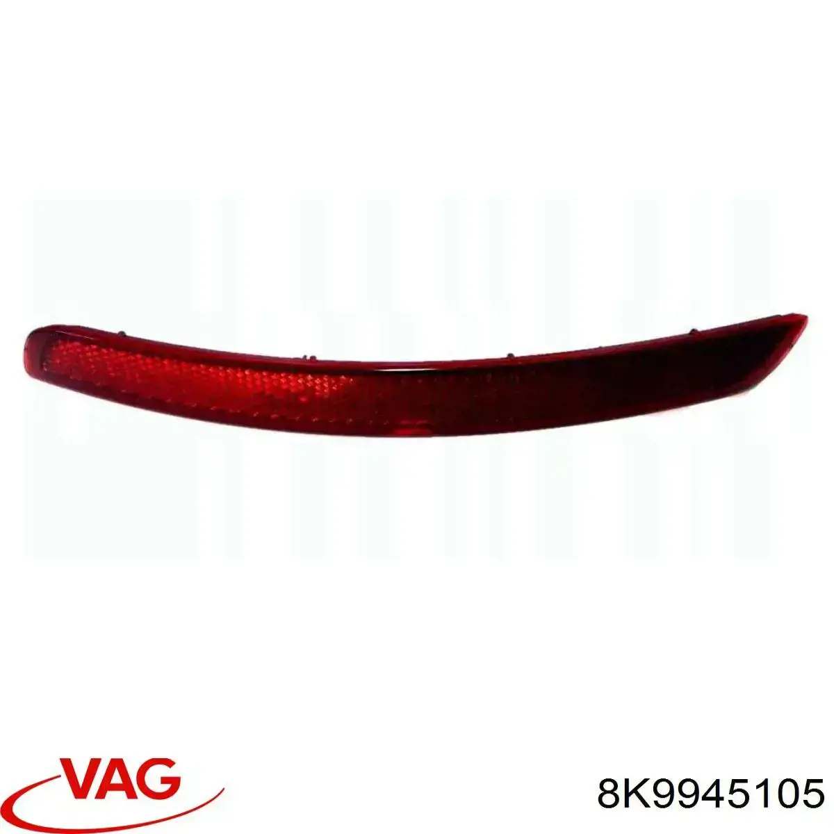 Retrorrefletor (refletor) do pára-choque traseiro esquerdo VAG 8K9945105 preço, a partir de 24,11 USD
