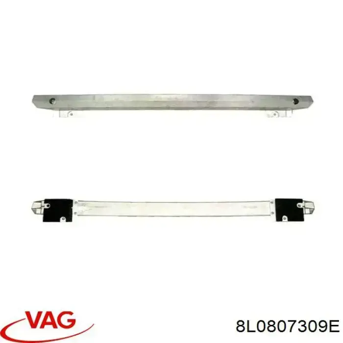 8L0807309E VAG Reforçador do pára-choque traseiro