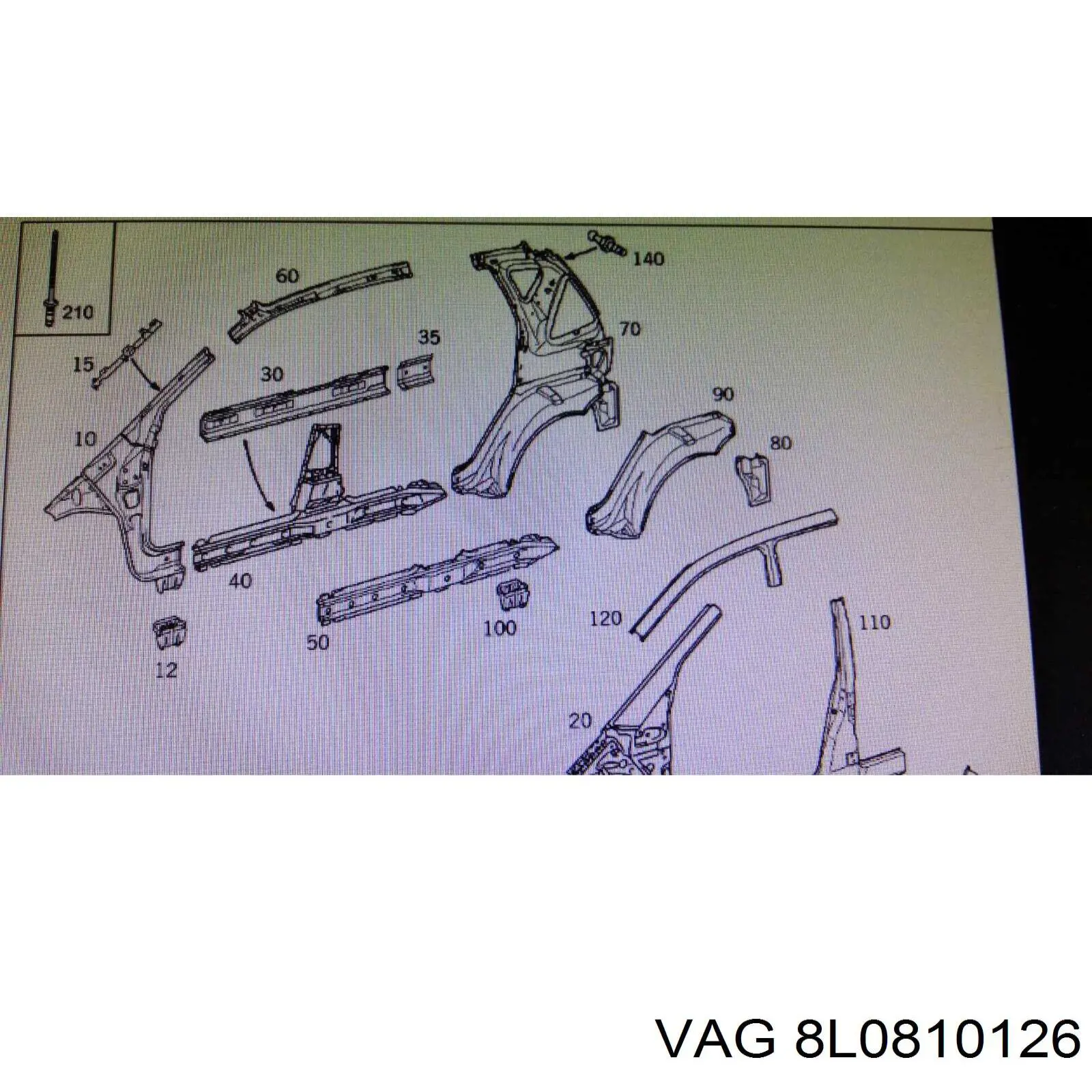  VAG 8L0810126 preço, a partir de  