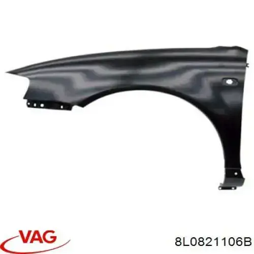 8L0821106B VAG Pára-lama dianteiro direito
