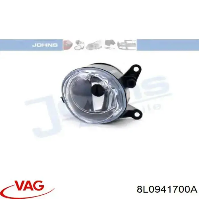 Compre 8L0941700A VAG Luzes de nevoeiro direitas