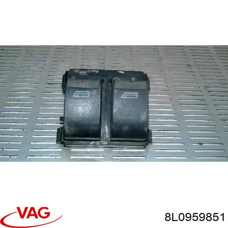 8L0959851 VAG Unidade de botões dianteira esquerda de controlo de elevador de vidro