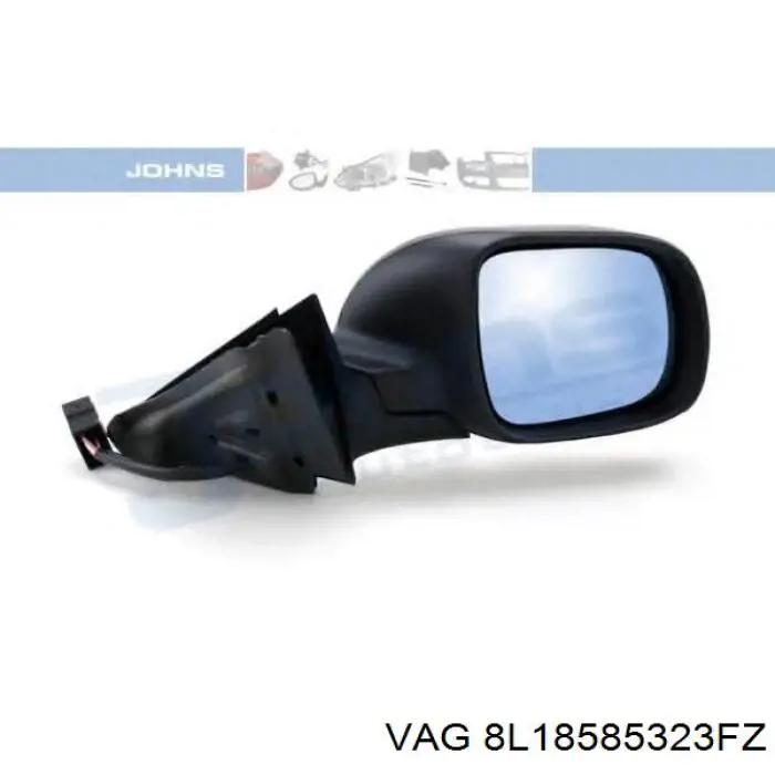 Compre 8L18585323FZ VAG Espelho de retrovisão direito