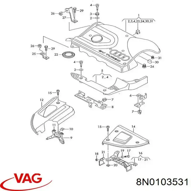  VAG 8N0103531 preço, a partir de 6,52 USD
