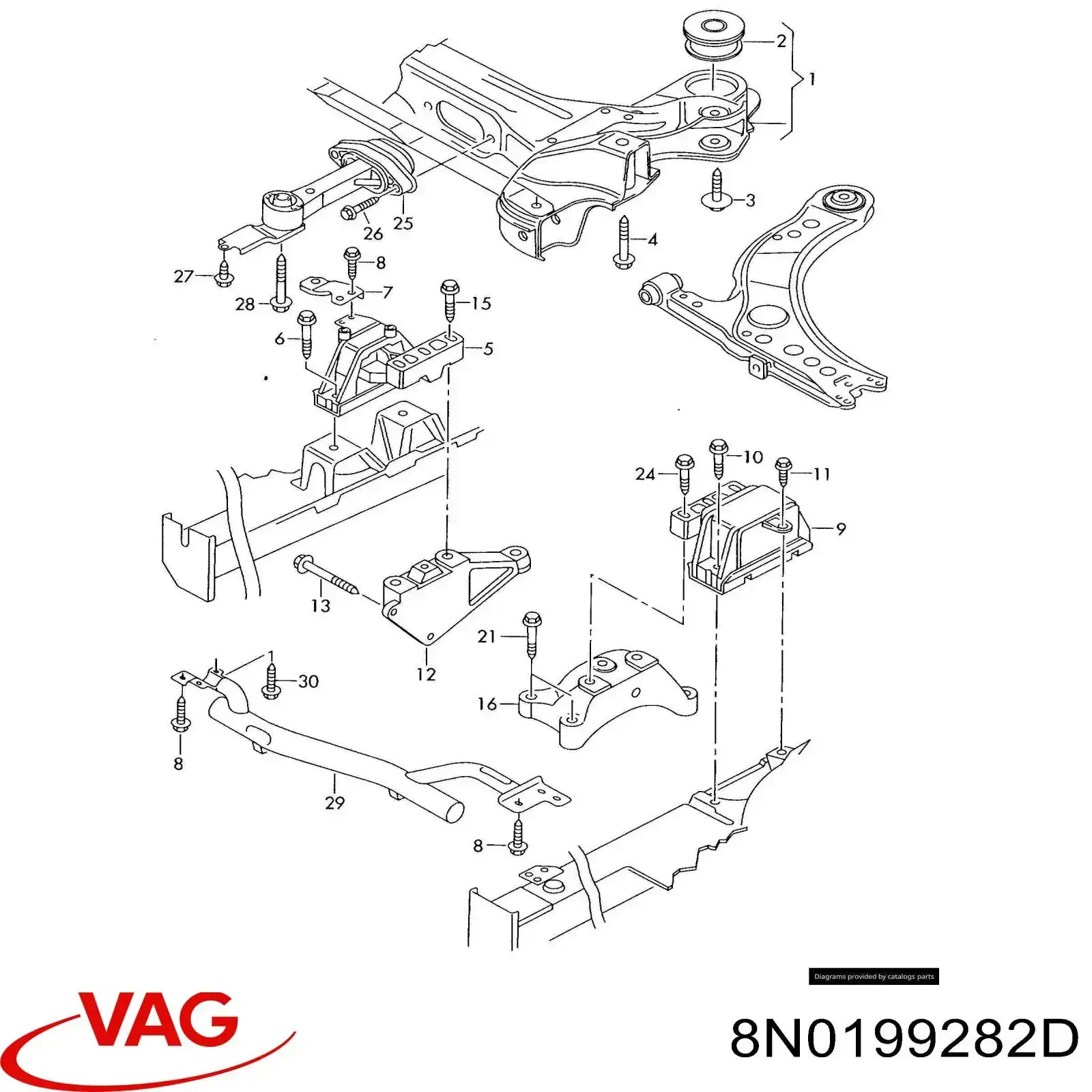  VAG 8N0199282D preço, a partir de  