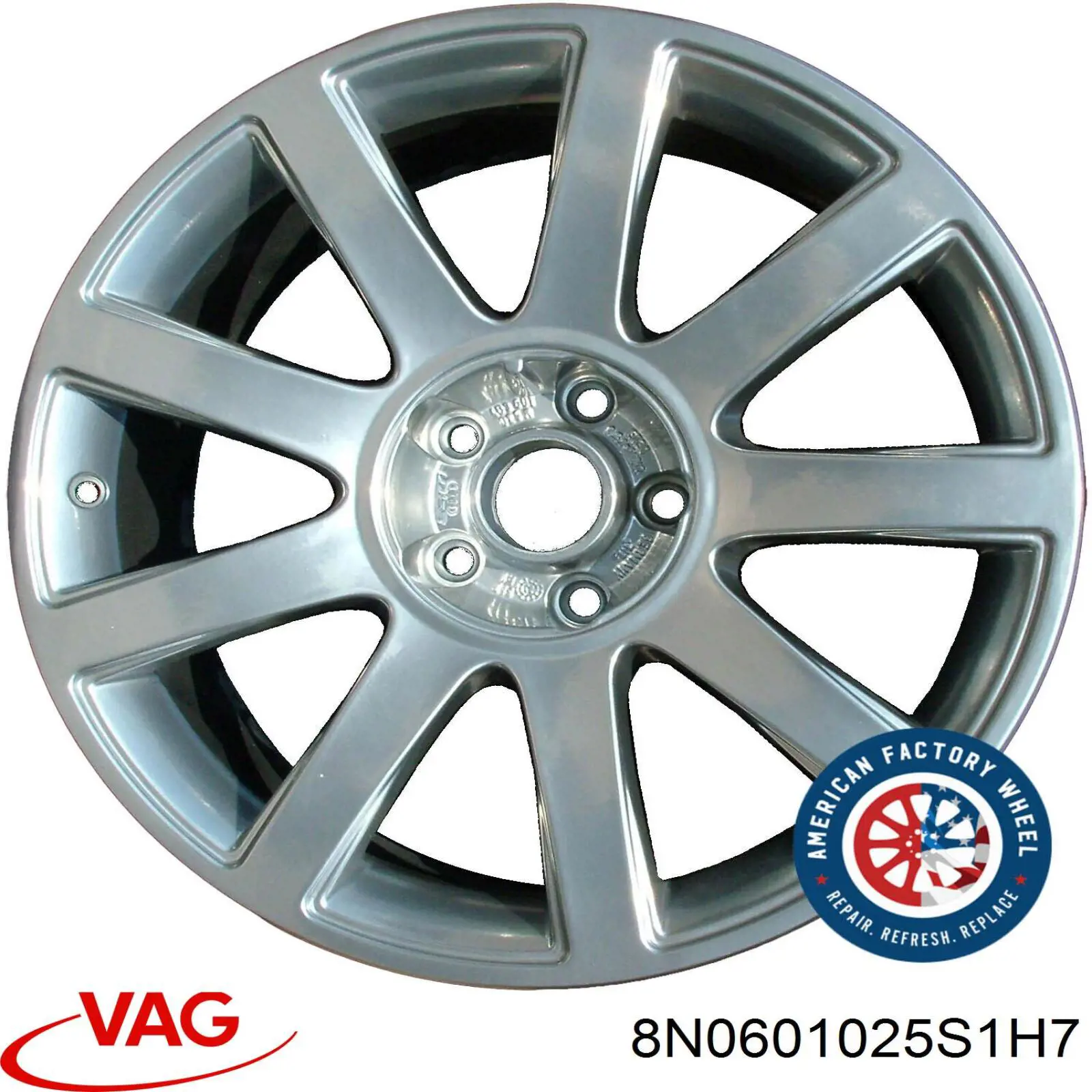 Discos de roda de aleação ligeira (de aleação ligeira, de titânio) VAG 8N0601025S1H7 preço, a partir de 1573,28 USD