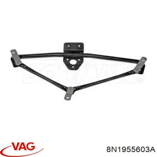 Trapézio de limpador pára-brisas VAG 8N1955603A preço, a partir de  