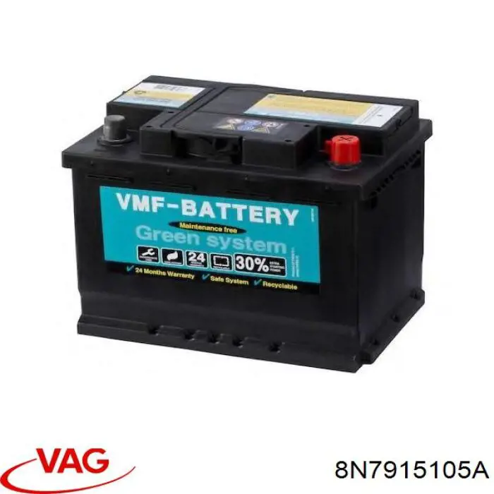 Bateria recarregável (PILHA) VAG 8N7915105A preço, a partir de 376,88 USD