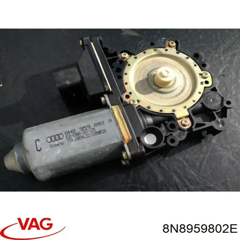 8N8959802A VAG Motor de acionamento de vidro da porta dianteira direita